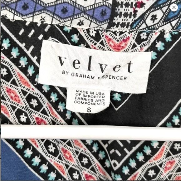 Velvet by Graham & Spencer  Boho Patchwork Dress Size S - Picture 3 of 5